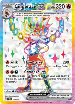 Cinderace ex - 157/142 157 - [SV07 Stellar Crown] Holofoil