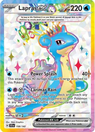 Lapras ex - 158/142 158 - [SV07 Stellar Crown] Holofoil