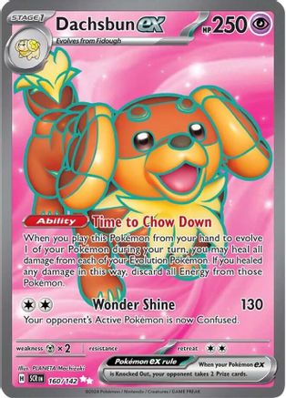 Dachsbun ex - 160/142 160 - [SV07 Stellar Crown] Holofoil