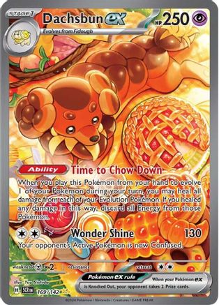 Dachsbun ex - 169/142 169 - [SV07 Stellar Crown] Holofoil