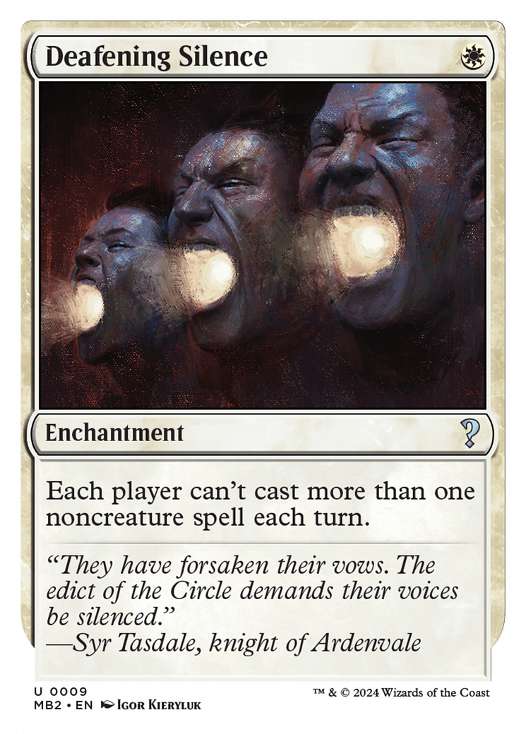 Deafening Silence (MB2-009) [Mystery Booster 2]