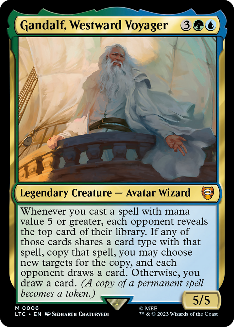 Gandalf, Westward Voyager (LTC-006) [Tales of Middle-earth Commander]