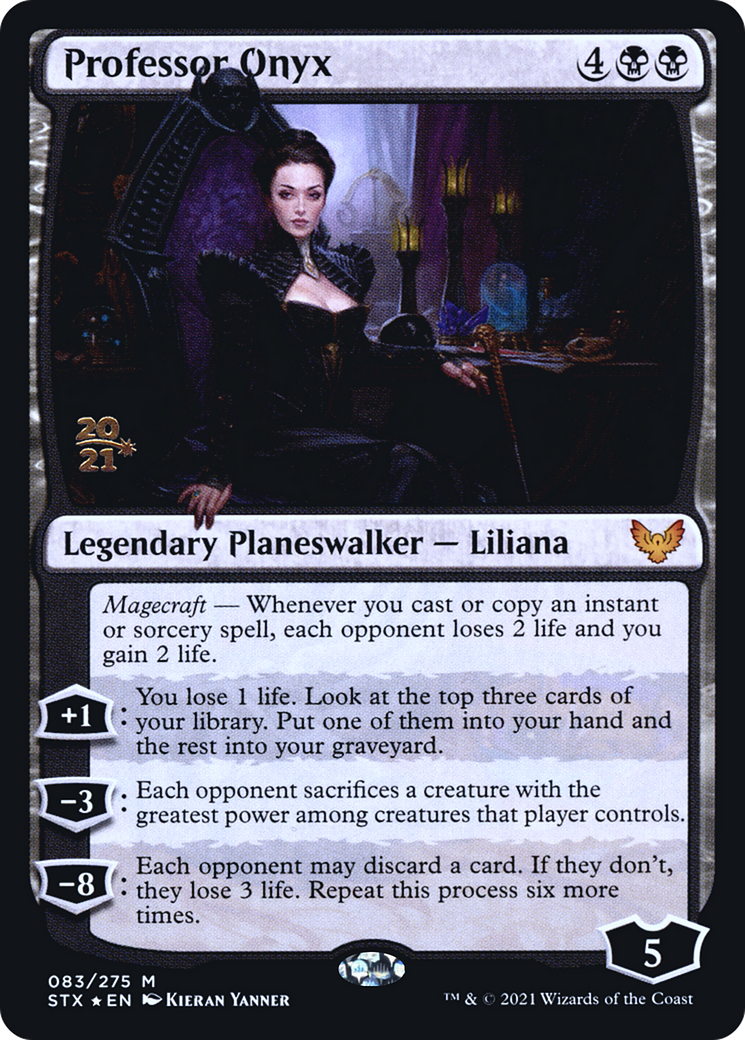 Professor Onyx (PRE-83S) [Strixhaven: School of Mages Promos] Foil