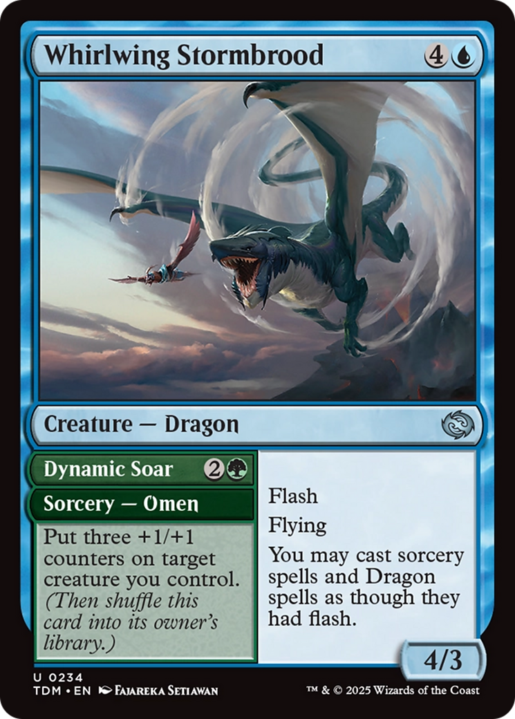 Whirlwing Stormbrood // Dynamic Soar (TDM-234) [Tarkir: Dragonstorm]