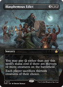 Blasphemous Edict (FDN-317) [Foundations] (Borderless) Foil