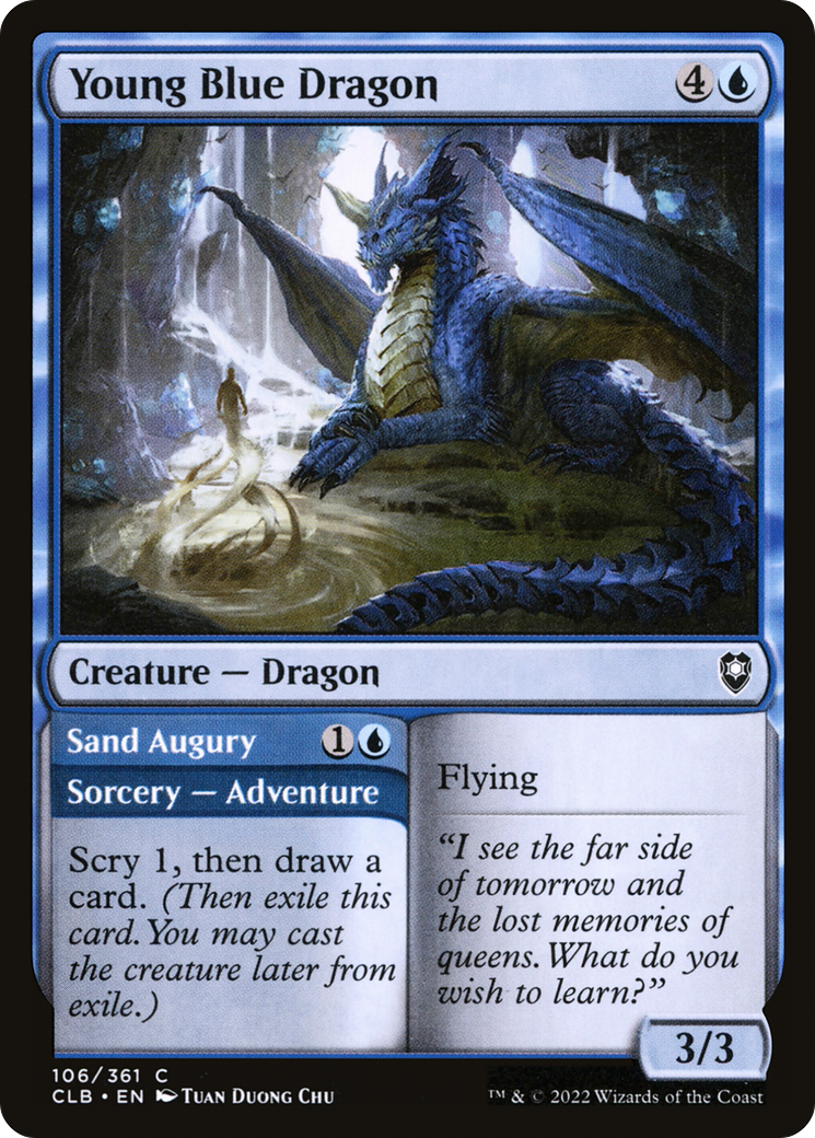 Young Blue Dragon (CLB-106) [Commander Legends: Battle for Baldur's Gate]