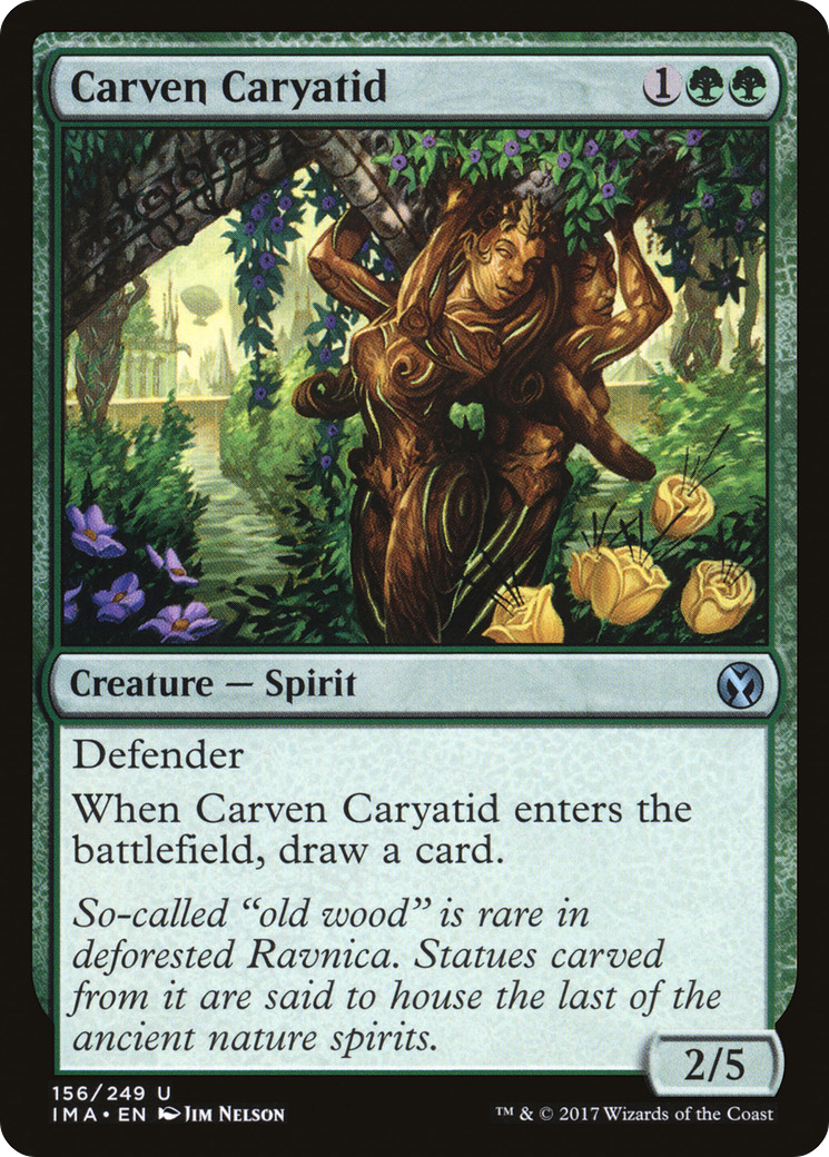Carven Caryatid (IMA-156) [Iconic Masters] Foil