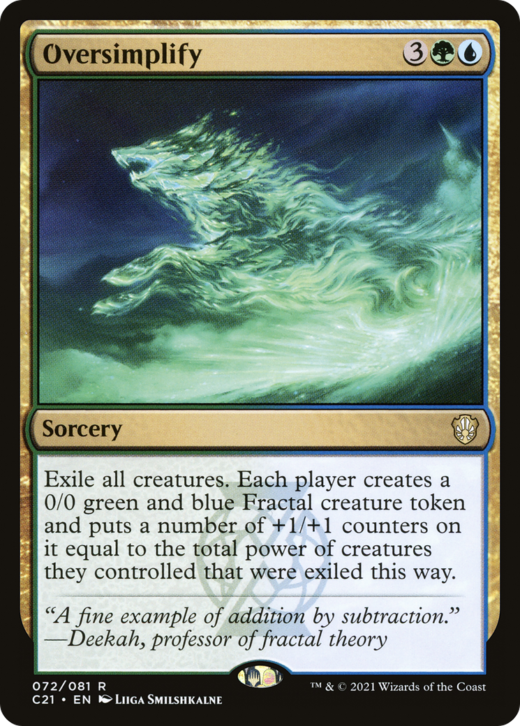 Oversimplify (C21-072) [Commander 2021]