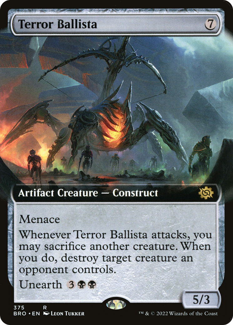 Terror Ballista (Extended Art) (BRO-375) [The Brothers' War]