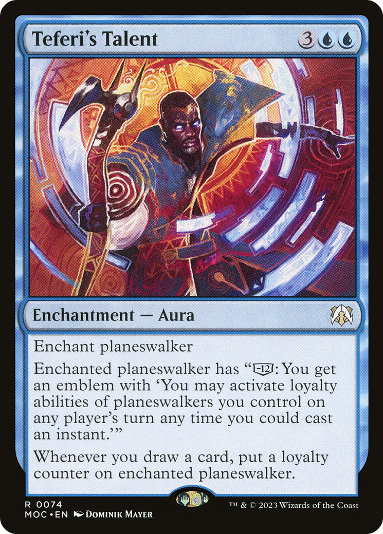 Teferi's Talent (MOC-074) [March of the Machine Commander] Foil