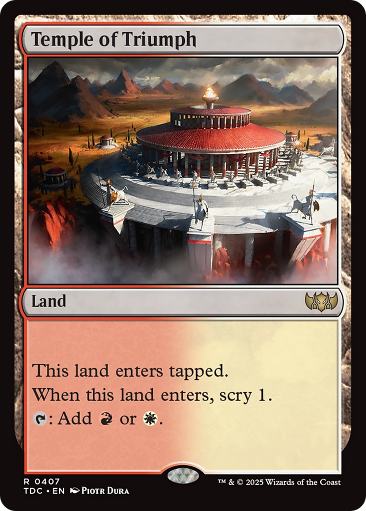 Temple of Triumph (TDC-407) [Tarkir: Dragonstorm Commander]