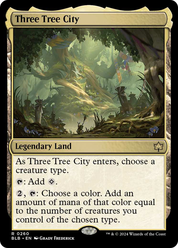Three Tree City (BLB-260) [Bloomburrow] Foil