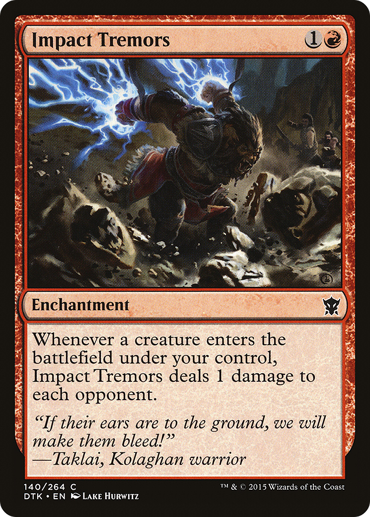 Impact Tremors (DTK-140) [Dragons of Tarkir] Foil