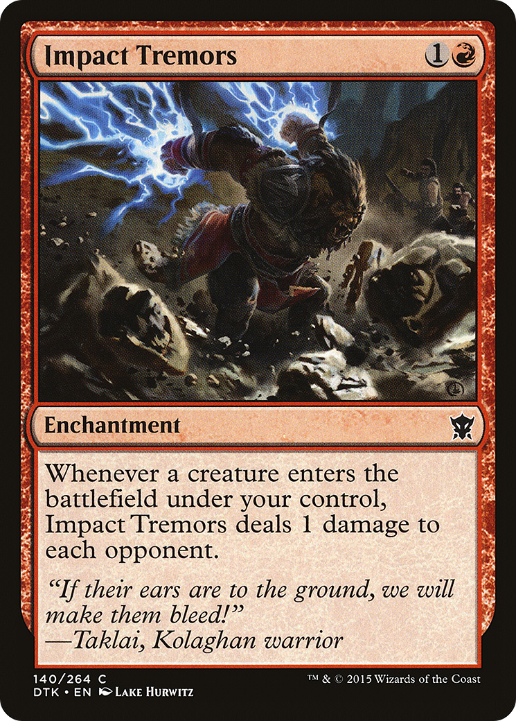 Impact Tremors (DTK-140) [Dragons of Tarkir]