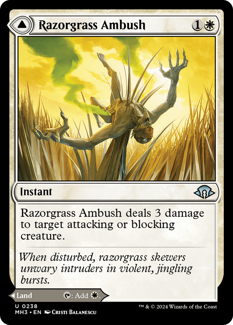 Razorgrass Ambush // Razorgrass Field (MH3-238) [Modern Horizons 3]