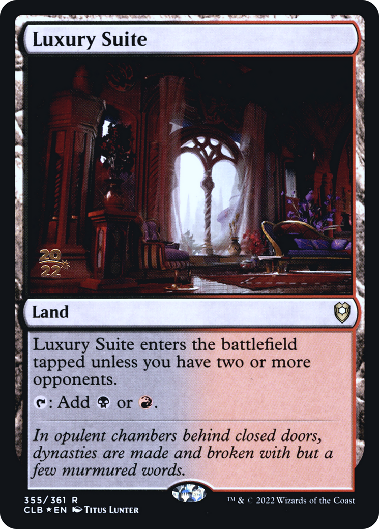 Luxury Suite (PRE-355) [Battle for Baldur's Gate Promos] Foil