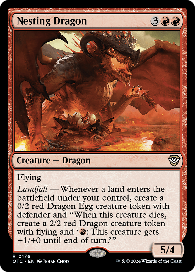 Nesting Dragon (OTC-176) [Outlaws of Thunder Junction Commander]