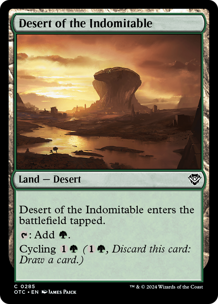 Desert of the Indomitable (OTC-285) [Outlaws of Thunder Junction Commander]