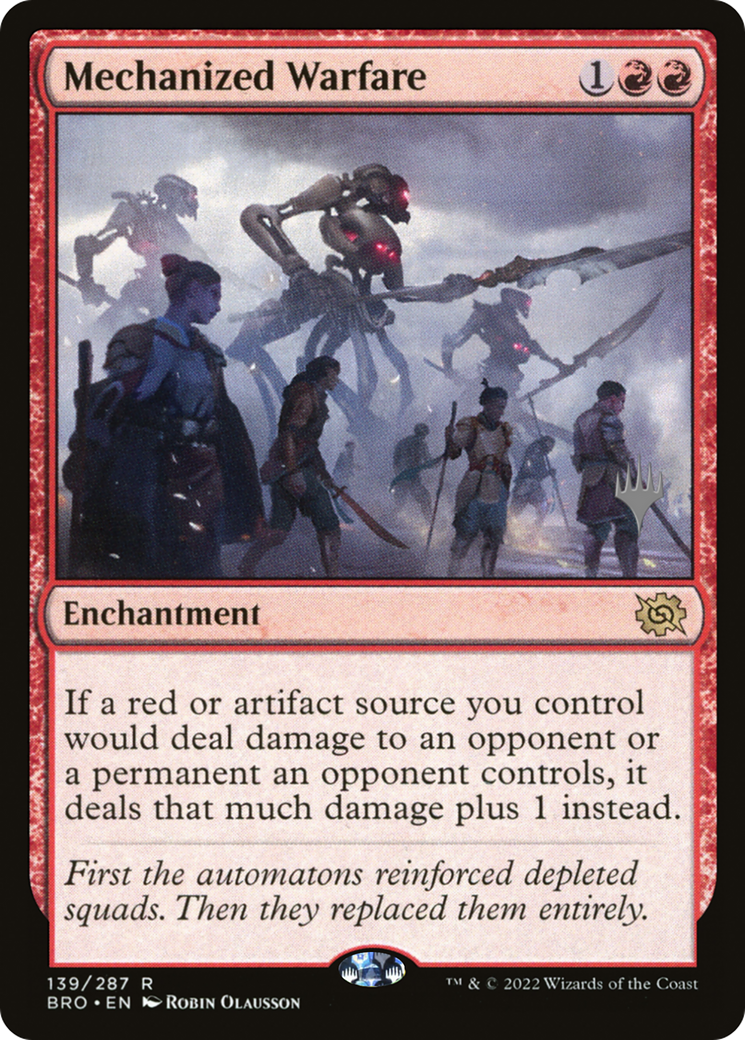Mechanized Warfare (PPBRO-139) [Promo Pack: The Brothers' War Promos]