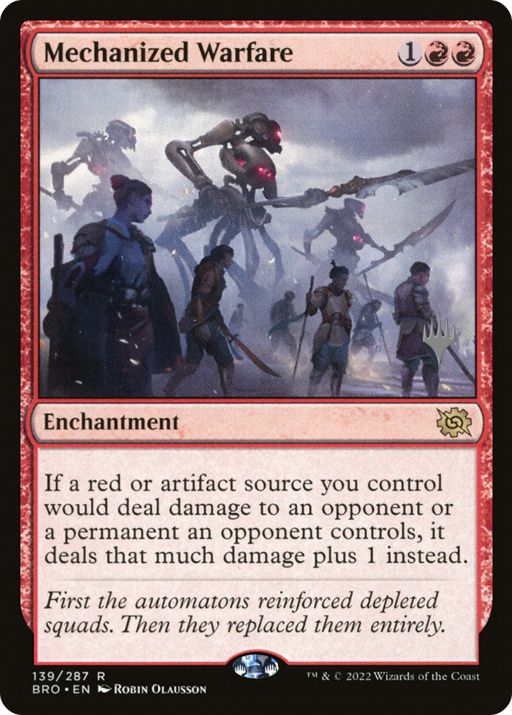 Mechanized Warfare (PPBRO-139P) [The Brothers' War Promos]