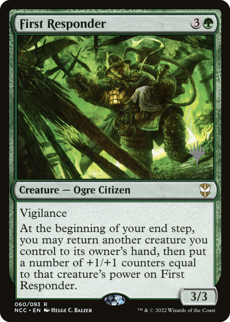 First Responder (PPSNC-060) [Promo Pack: New Capenna Commander Promos] Foil
