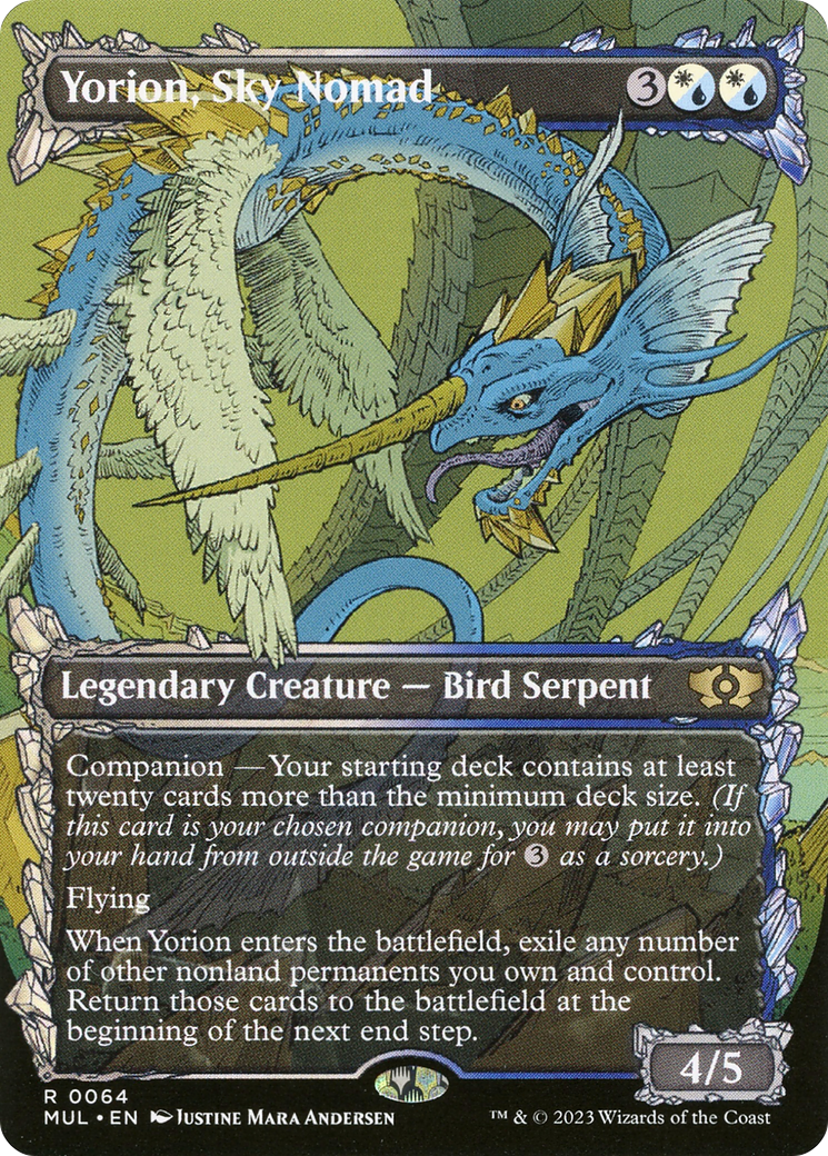 Yorion, Sky Nomad (MUL-064) [Multiverse Legends]: (Showcase) (Borderless) Foil