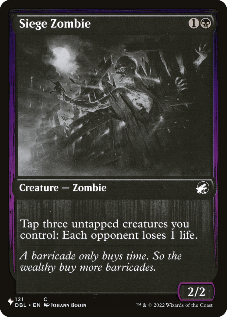 Siege Zombie (LIST-DBL-121) [The List]