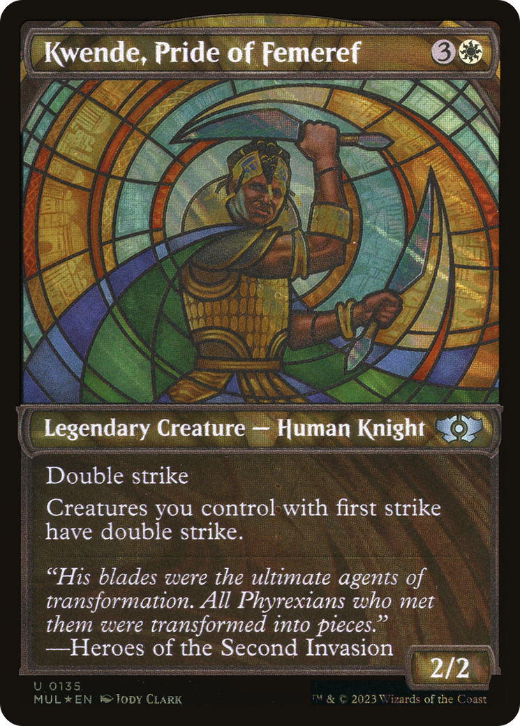 Kwende, Pride of Femeref (Halo Foil) (MUL-135) (Showcase) [Multiverse Legends] Foil