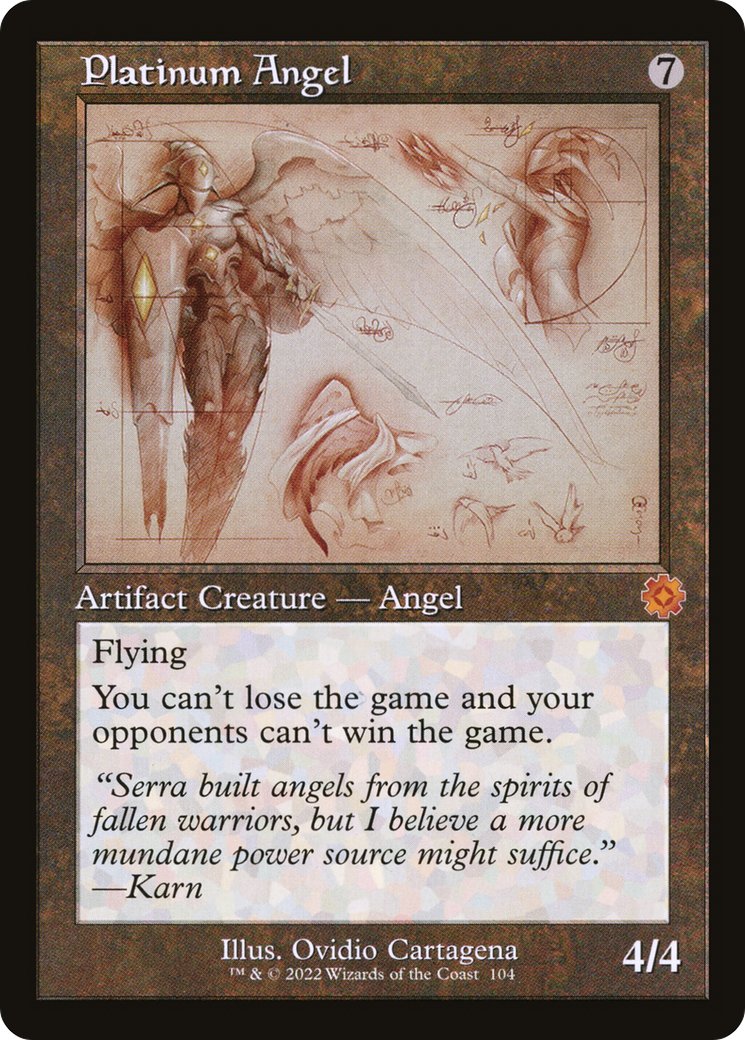 Platinum Angel (Schematic) (BRR-104) [The Brothers' War Retro Artifacts]