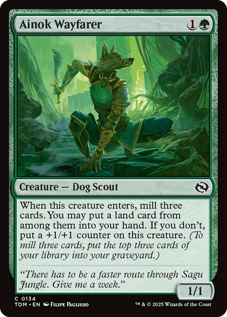Ainok Wayfarer (TDM-134) [Tarkir: Dragonstorm] Foil