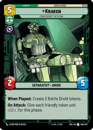 Kraken - Confederate Tactician (084/257) [Twilight of the Republic] Foil