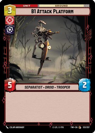 B1 Attack Platform (133/257) [Twilight of the Republic] Foil