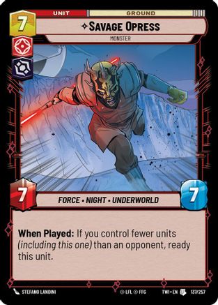 Savage Opress - Monster (137/257) [Twilight of the Republic] Foil
