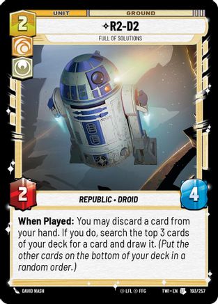 R2-D2 - Full of Solutions (193/257) [Twilight of the Republic] Foil