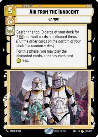 Aid from the Innocent (201/257) [Twilight of the Republic] Foil