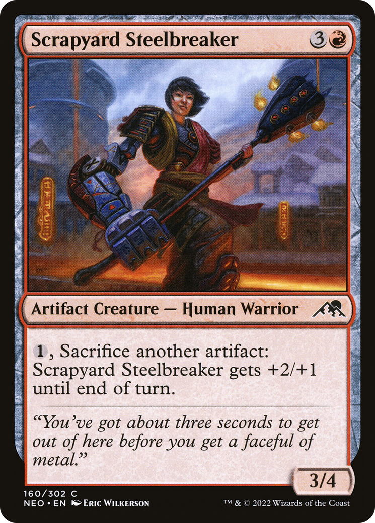 Scrapyard Steelbreaker (NEO-160) [Kamigawa: Neon Dynasty] Foil