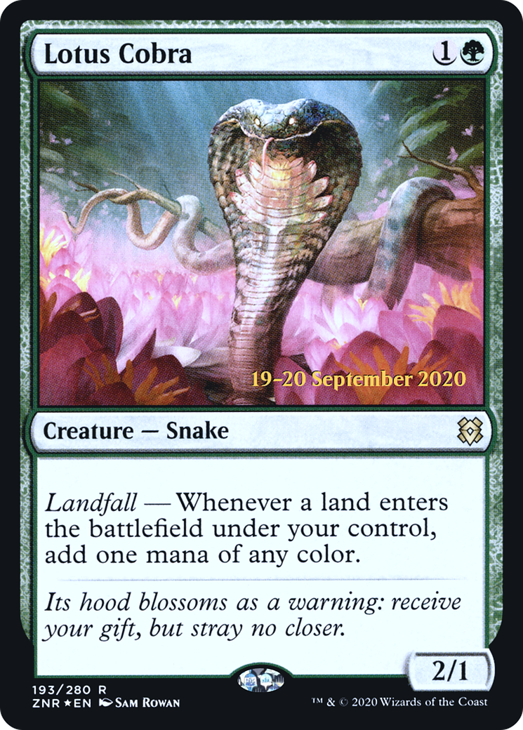Lotus Cobra (PRE-193S) [Zendikar Rising Promos] Foil