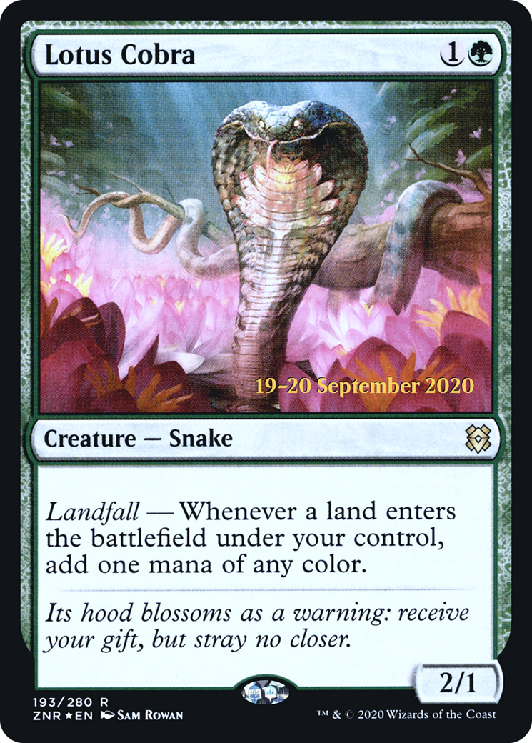 Lotus Cobra (PRE-193S) [Zendikar Rising Promos] Foil