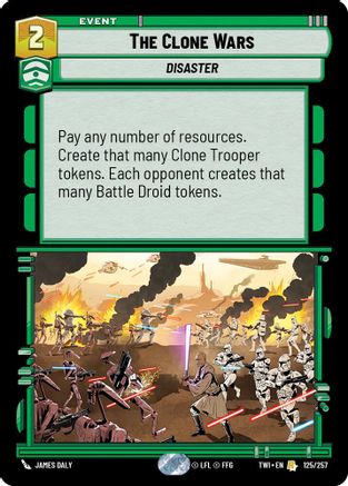 The Clone Wars (125/257) [Twilight of the Republic] Foil