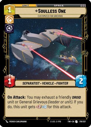 Soulless One - Customized for Grievous (179/257) [Twilight of the Republic] Foil