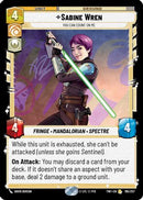 Sabine Wren - You Can Count On Me (195/257) [Twilight of the Republic] Foil