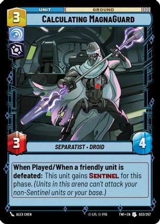 Calculating MagnaGuard (033/257) [Twilight of the Republic] Foil