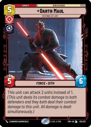 Darth Maul - Revenge at Last (135/257) [Twilight of the Republic] Foil
