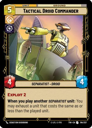 Tactical Droid Commander (184/257) [Twilight of the Republic] Foil