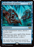 Reflections of Littjara (TDC-164) [Commander: Tarkir: Dragonstorm]: (enchantment)