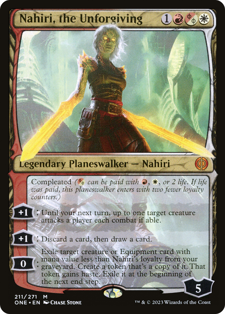 Nahiri, the Unforgiving (ONE-211) [Phyrexia: All Will Be One] Foil