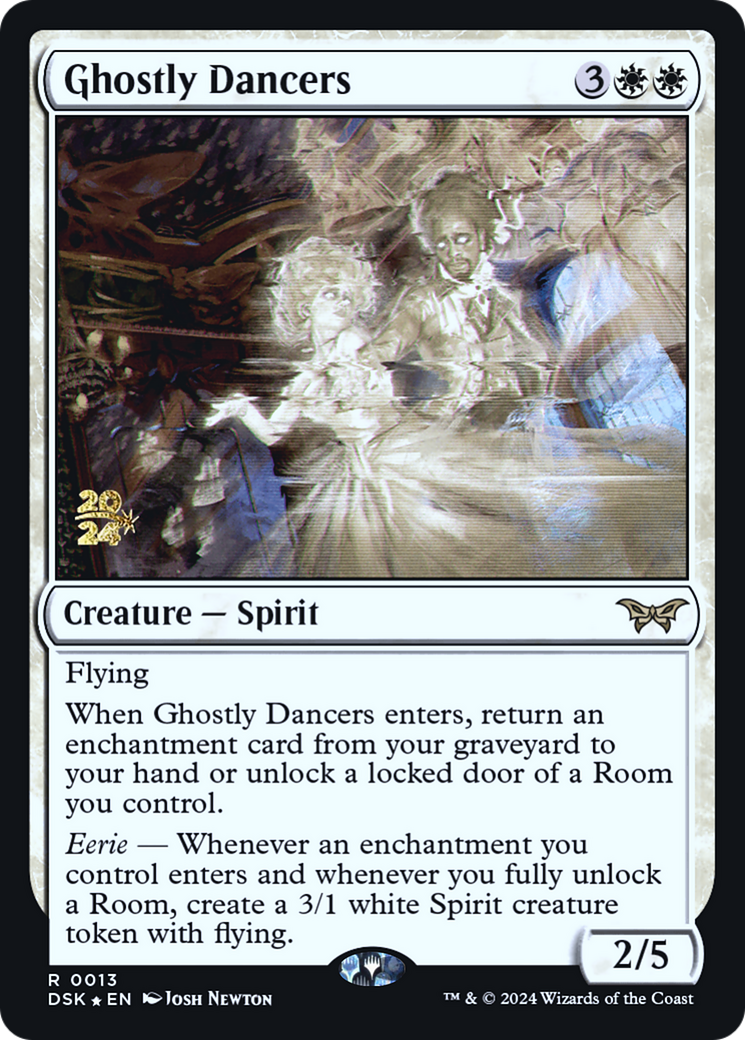 Ghostly Dancers (PRE-13S) [Duskmourn: House of Horror Promos] Foil