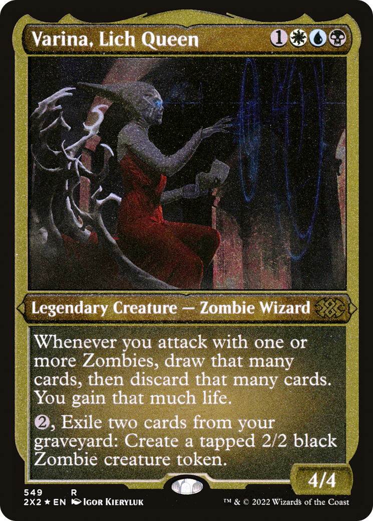 Varina, Lich Queen (Foil Etched) (2X2-549) [Double Masters 2022] Foil