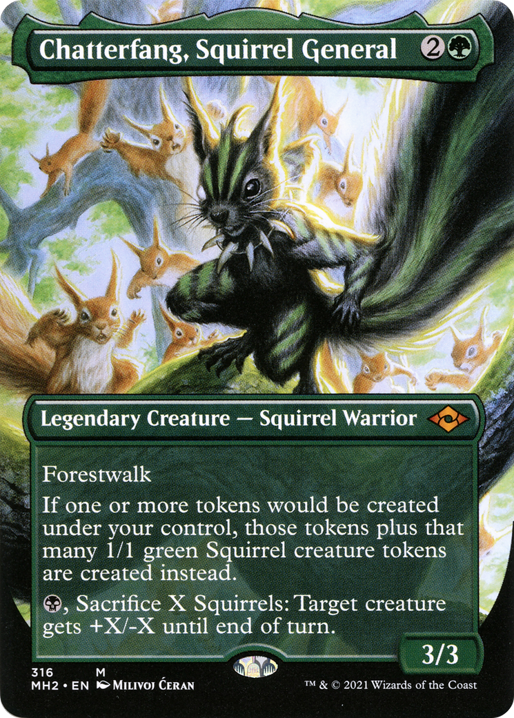 Chatterfang, Squirrel General (Borderless) (MH2-316) (Borderless) [Modern Horizons 2]