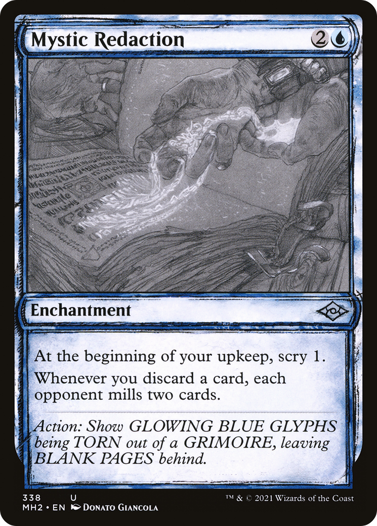 Mystic Redaction (MH2-338) [Modern Horizons 2]: (Showcase) Foil